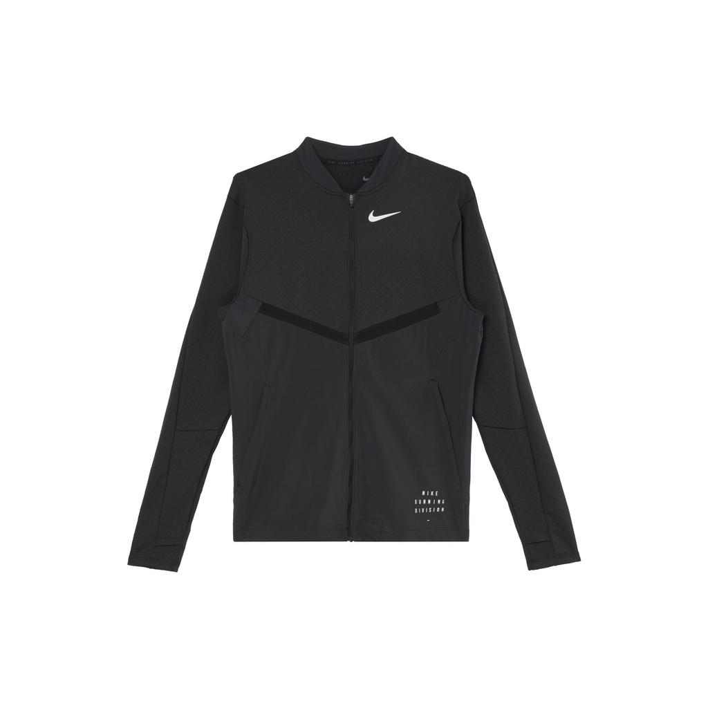 Nike Logo Print Zip-Up Jacket Men Outerwear Black DQ4756-010
