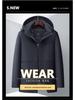 Men's 2025 Winter Mid-Length Down Jacket - High-End, Thickened White Duck Down, Business Casual Style