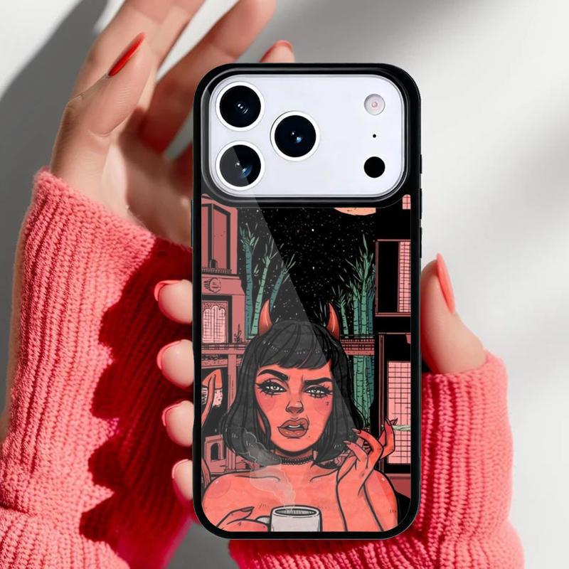 Devil Angel Phone Case for iPhone 17 16 15 14 13 Pro Max Back Cover for 12 11 Pro Coque