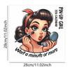 2026 Wall Calendar Enthusiastic Fuuny Pin-up Girl 12month Schedule Organizer Daily Weekly Agenda Planner Home Office Decor