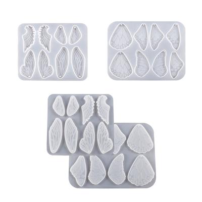 Wing-shaped Earring Silicone Molds Epoxy Resin Mold DIY Resin Pendant Jewelry Keychain Crafts Making Tool Non-stick