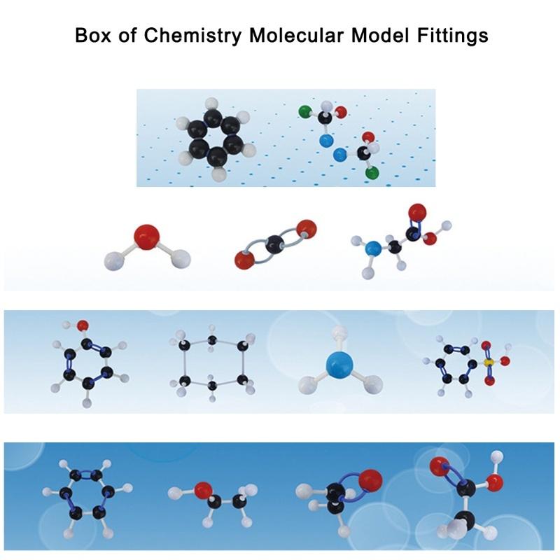 Chemistry Molecular Model Kit Organic And Inorganic Modeling Set Science Teaching Learning Aids For Teacher Students multicolore