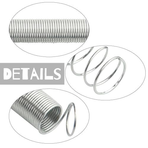 WMYCONGCONG 200-Piece Compression and Extension Spring Set (20 Types) - Zinc-Plated Compression and Extension Springs with Storage Case for Shop and H