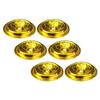 9 Pcs Oil Float Exquisite Wick Floating Holders Buddha Lamp Glass Fuel Enshrine Accessories Supplies Aluminum
