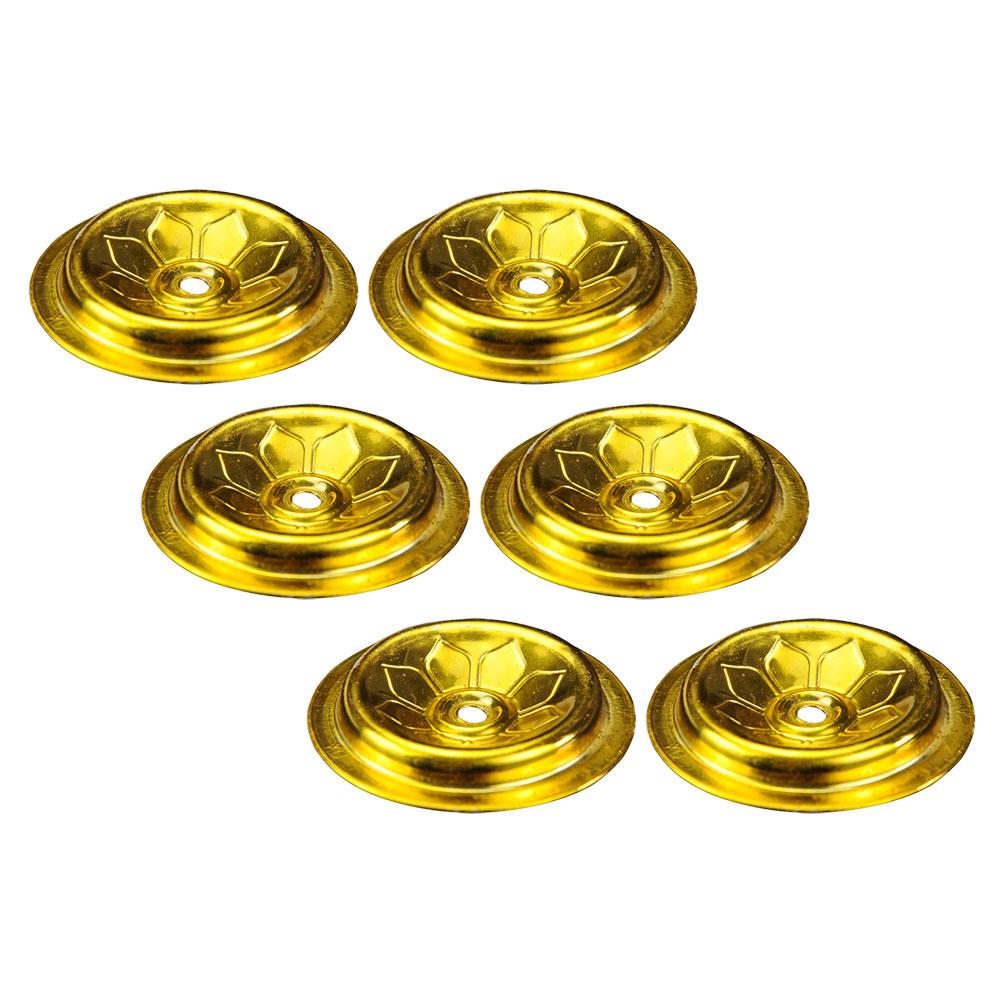 9 Pcs Oil Float Exquisite Wick Floating Holders Buddha Lamp Glass Fuel Enshrine Accessories Supplies Aluminum