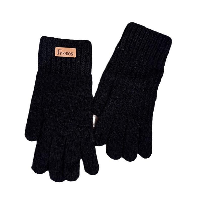 Winter Strick Herren Touchscreen Handschuhe Mit Atmungsaktiver Wolle Für Outdoor Radfahren