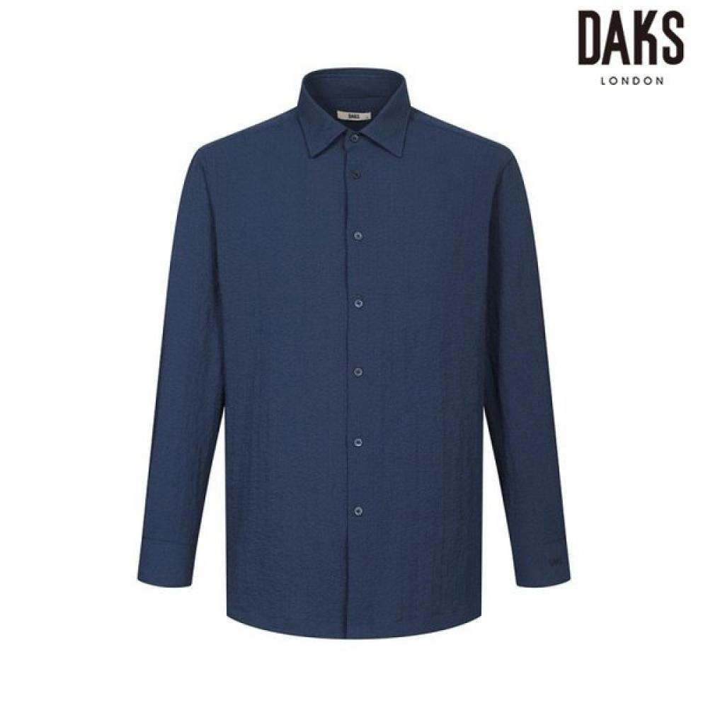 DakS Men S No Care Stretch Solid Regular Fit caSual Shirt  dmS1Shcl750n1 navy/95