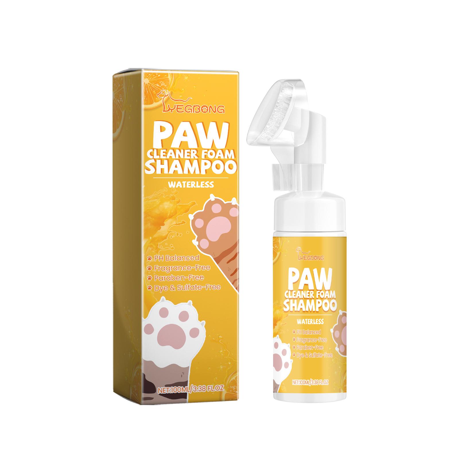 

Yegbong Pet Paw Foam Cleaner Pet Cleaning Care Moisturizing Nourishing Moisturizing Cat and Dog Paws