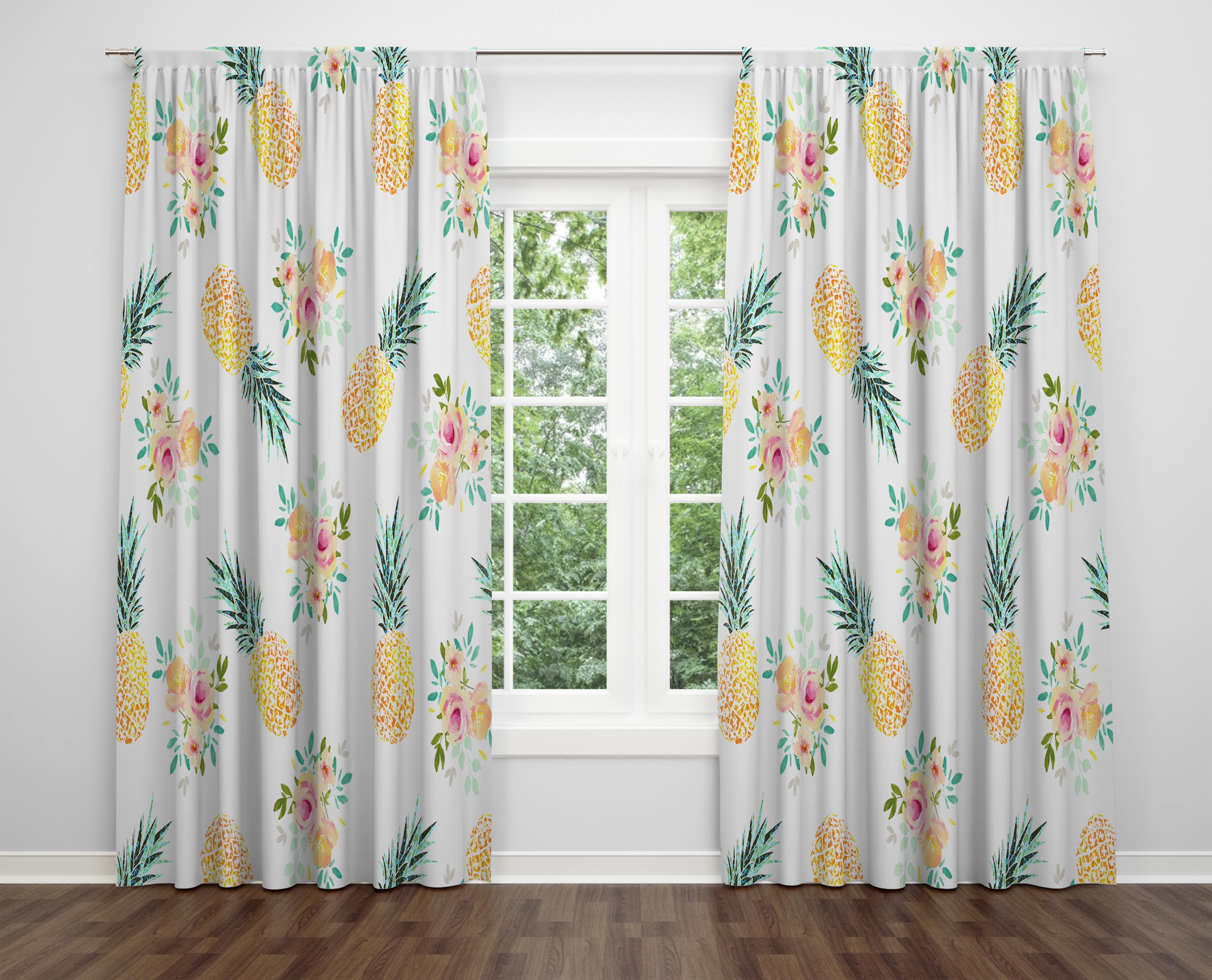 

Декоративний дизайн, високоякісна бавовняна тканина, ви можете вибрати одну або подвійну фіранку з крила 1 piece різнокольоровий