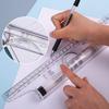 Parallel Rolling Multipurpose Line Office Supplies Ruler, Ruler, 30cm, Ruler, Plastic, Drafting, DIY, Protractor, Stationery, Drawing, Drawing, Graph,