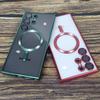Plating Transparent For Magsafe For Samsung Galaxy S21 S22 S23 S24 Ultra Plus Case Magnetic Wireless Charging Silicone Cover