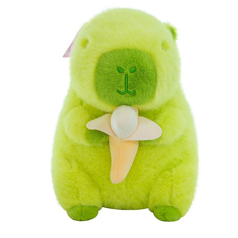 New Style Green Capybara Creative Holding Banana Kapibala Ugly Cute Doll Children's Doll