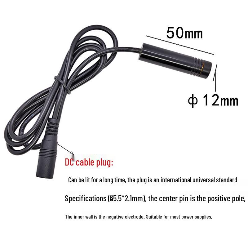 12X50mm 808nm 500mW High-Power Infrared Laser Module (Invisible to Naked Eye)