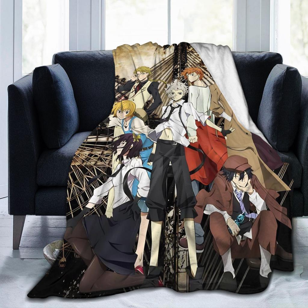Bungo Stray Dogs Rampo Blanket Flannel All Season Portable Warm Throw Blanket for Bedding Office Bedding Throws