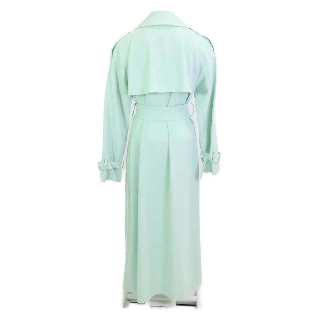 Grace Class Mint Green Triacetate Trench Coat coat 38 Mint greenUsed
