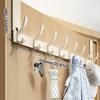 Traceless Door Back Storage Rack Storage Holder Coat Hook Creativity Clothes Hanger