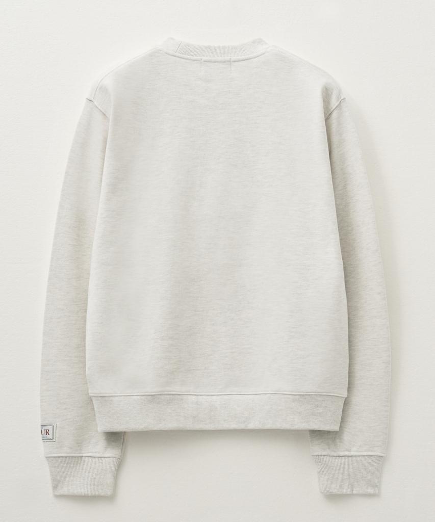 Seteo Classic Logo Sweatshirt Ivory Beige
