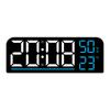 Creative Large Screen Multifunctional LED Alarm Clock with Temperature & Humidity, Minimalist Stylish Wall Clock, New 8027