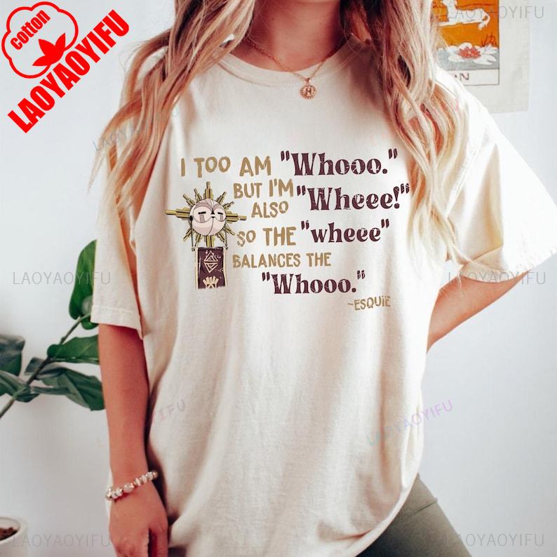 Esquie Clair Obscur Expedition 33 T-shirt Funny Pattern Print Tees for Game Lovers Summer Fashion Casual Comfort Soft Cotton Top