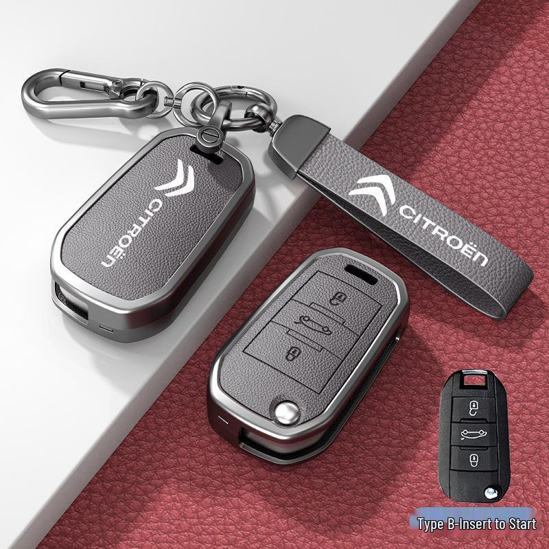 Car Key Cover & Buckle for Citroen C3XR, C4L, Tianyi, C5, C4 Sega, Elysee, C6 Models
