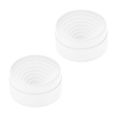 YOKIVE Plastkolvstativ, Set om 2, för Raka Kolvflaskor med Rund Botten (50ml-1000ml), Idealisk för kemilabb (90 mm diameter)