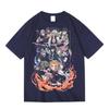 Two-dimensional Animation Ghost Extermination Blade Post Cartoon Peripheral Printing Summer Men's and Women's T-shirts
