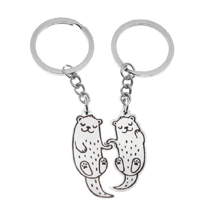 

Pack of 2 Otters Souvenir Keychain Fashion Key Holder Multifunctional Accessories Key Holder Suitable for Keys Bag 1