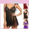 S4xl Lace Women Sexy Babydoll Lingerie Nightdress Seethrough Sleepwear Nightwear Mini Dress