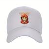 Cool Cat Graphic Baseball Cap Trendy Cartoon Animal Adjustable Summer Travel Hat