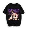 Women's Oversized T-Shirt with KPop Demon Hunters Animated Character Graphic Print Tee Casual Daily Wear & K-pop Enthusiasts