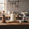 304 Edelstahl Pour-over Kaffeekanne Tropföffnung Handbrüh Kaffeekessel Barista