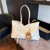 Europe America Popular Women Bag Fashi Large-capacity Tote Bag New Niche Simple Shoulder Bag Solid Color Versatile Square Bags