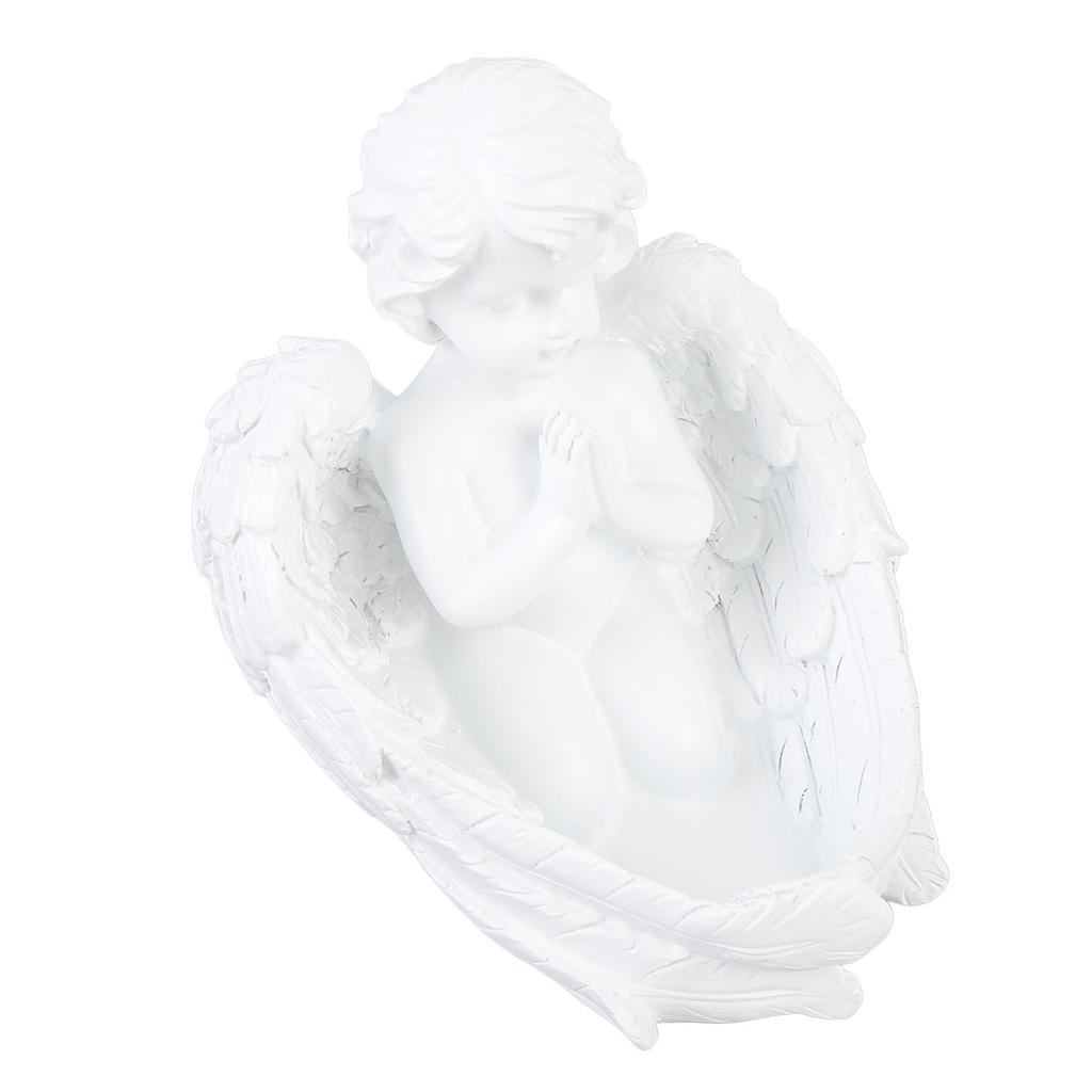 Candle Holder Ornament Cute Vintage Praying Figurine Desktop Statue for Living Room Entrance