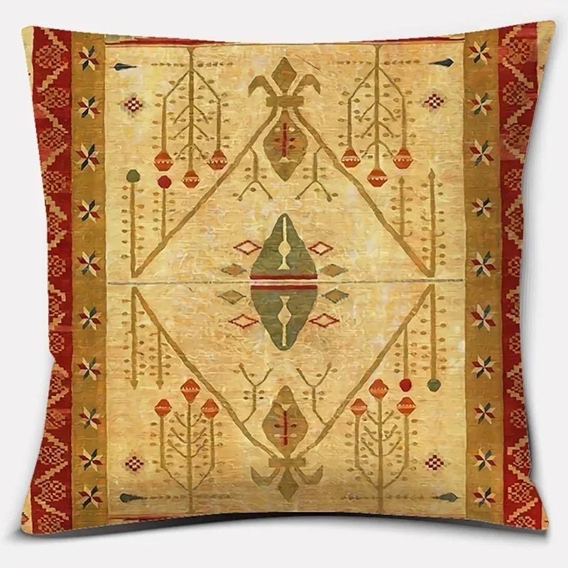 

Антикварная красно-синяя серия декоративная подушка для дома и офиса, подушка для спальни, подарочный чехол для дивана и автомобиля 40x40cm