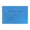 Magnetic Silicone Repair Mat for Mobile Motherboards – Heat-Resistant with Screw Positions for Soldering and Hot Air Tools