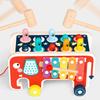 Children's educational toys Elephant banging gopher Dinosaur trailer banging gopher educational parent-child toys