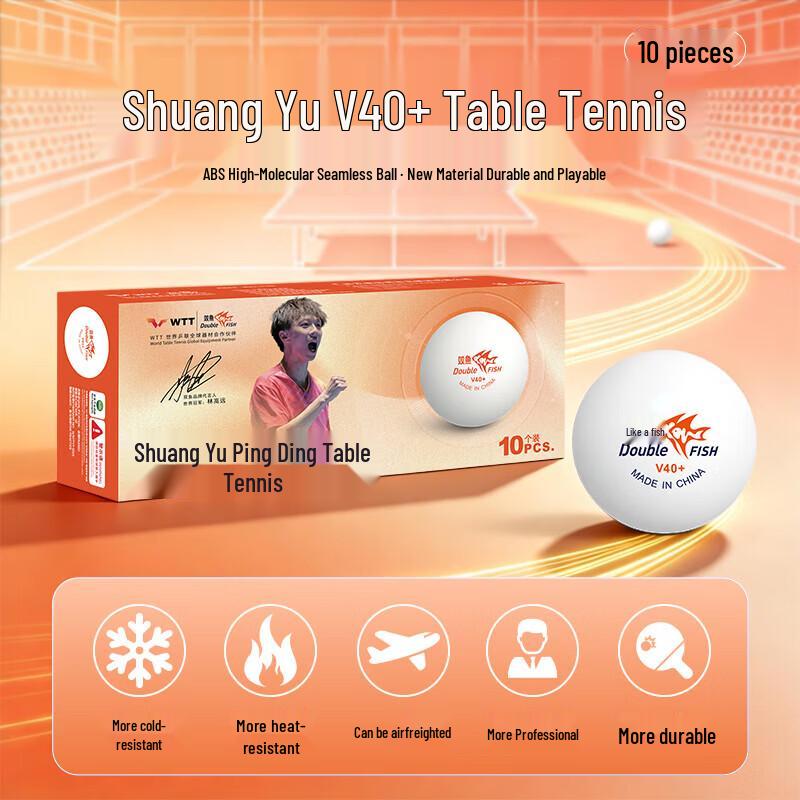 

Double Fish V40+ ABS Seamed Table Tennis Balls