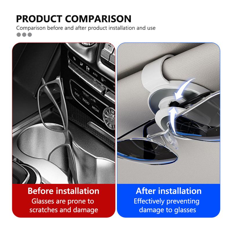For BMW Stainless Steel Car Sunglasses Clip Sun Visor Glasses Hanger M 1 3 4 5 6 7 Series X1 X3 X4 X5 G20 G38 F48 E36 E39