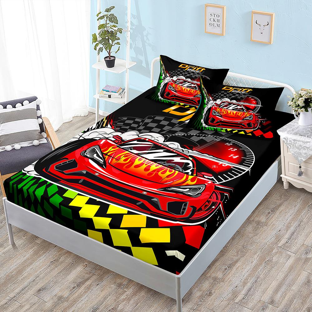 Three-Piece Car Racing Mattress, Mattress Cover, Four-Piece Mattress Protective Cover