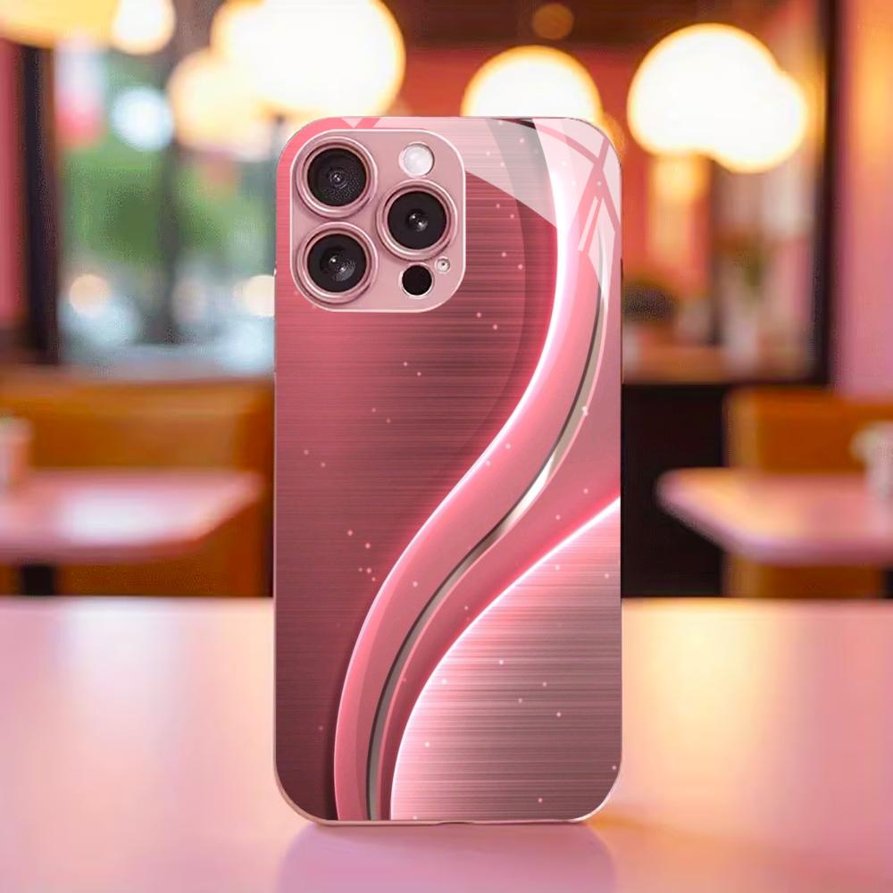 Shell Exquisite neue Heiß verkaufende Schutzhülle Handyhülle Metallische Farbe Glas Handyhülle für iPhone 17 16 15 14 13pm Pro Plus