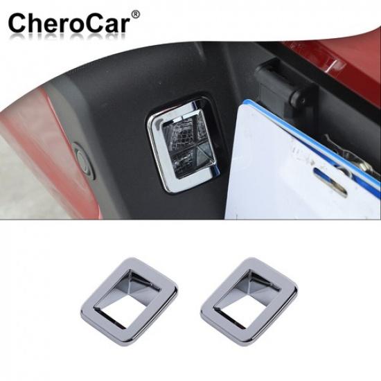 2XRear License Plate Light Lamp Cover Decor Trim For Ford F150 -23 Chrome