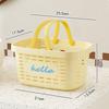 Portable Shower Tote Easy to Clean Draining Bath Basket Plastic Shower Basket Multipurpose Household Storage for Students