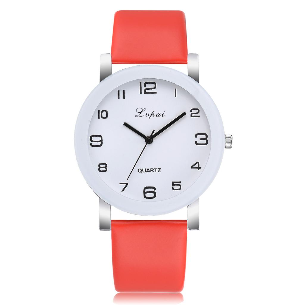 Fashion Simple Leather Watch Women Analog Quartz Wrist Watches