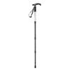 CAPTAIN STAG Mountain Climbing Trekking Stick T Grip Compact 4-stage Sliding Type [Lightweight 220g / Minimum 445mm / Aluminum Alloy] Silver FEEL BOSC