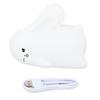 Night Light Silicone Cute Rabbit USB Rechargeable LED 1200mAh Night Lamp for Infant Breastfeeding Sleep Nurseries