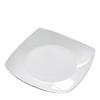 ZISIZ White Ceramic Square Dinner Plates