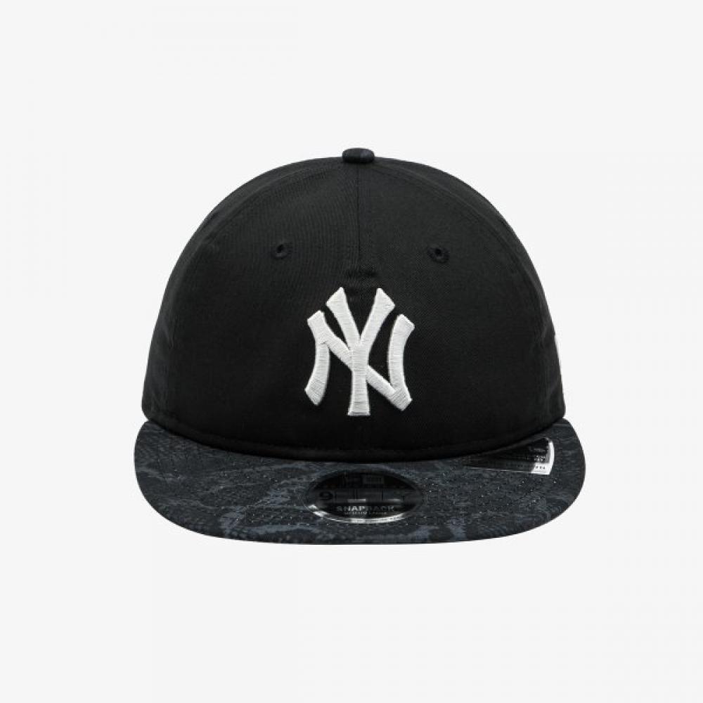 New Era New York Yankees Hadí vzor Retro Koruna Snapback Černá 14693901
