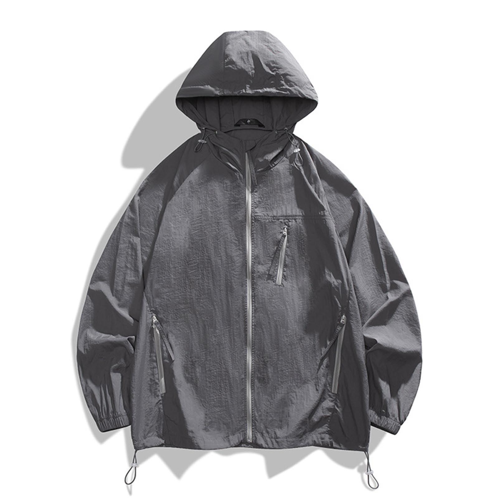 

Женская однотонная солнцезащитная одежда, легкая и тонкая, модная и стильная, летняя универсальная куртка с капюшоном XL