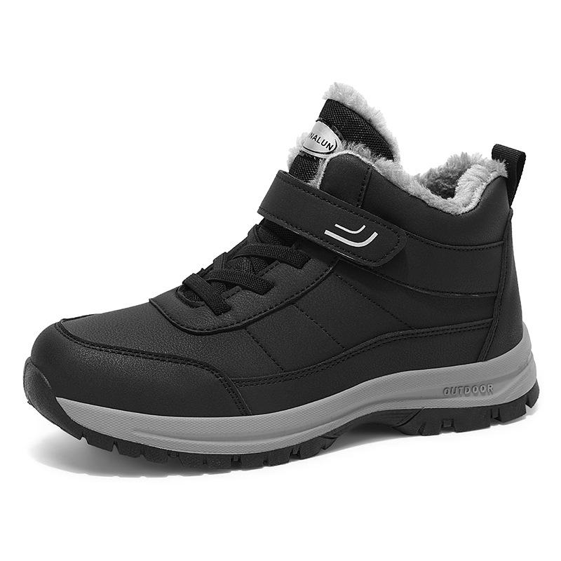Men's Plus Size Winter Snow Boots: Plush Warm Martin Style