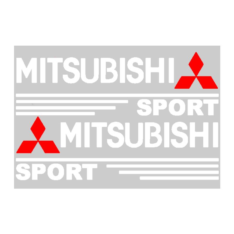 

Car Rearview Mirror Decor Stickers Badge Emblem Decal Accessories For Mitsubishi ASX Lancer Pajero Outlander L200 EVO Lancer EX білий